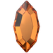 Serinity Hotfix Flat Back Crystals Navette (2200) Dark Orange - Bluestreak Crystals