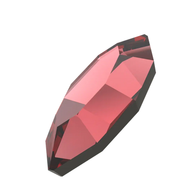 Serinity Hotfix Flat Back Crystals Navette (2200) Scarlet - Bluestreak Crystals