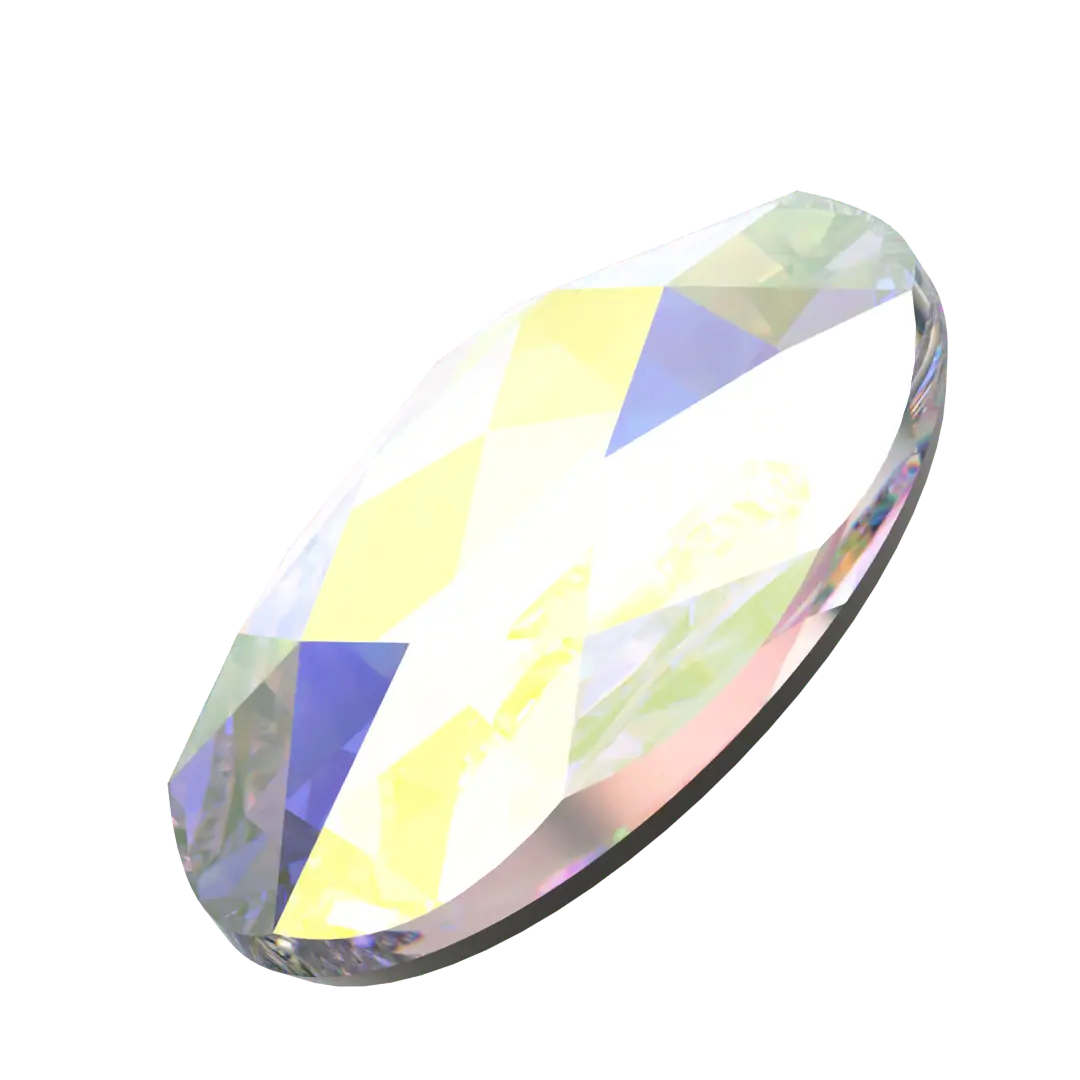 Serinity Hotfix Flat Back Crystals Oval (2603) Crystal AB - Bluestreak Crystals