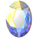 Serinity Hotfix Flat Back Crystals Oval (2603) Crystal AB - Bluestreak Crystals