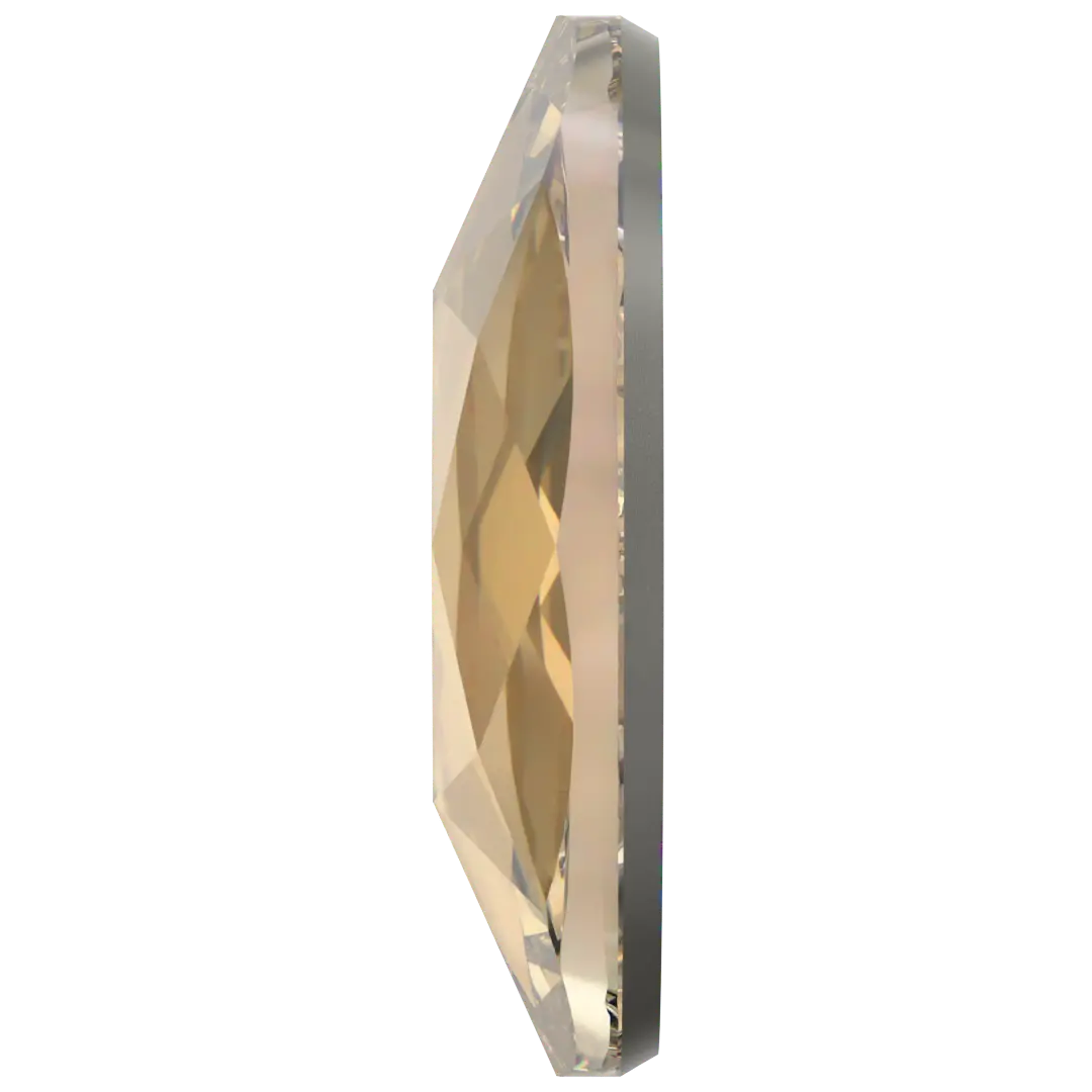 Serinity Hotfix Flat Back Crystals Oval (2603) Crystal Golden Shadow - Bluestreak Crystals