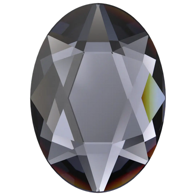Serinity Hotfix Flat Back Crystals Oval (2603) Graphite - Bluestreak Crystals