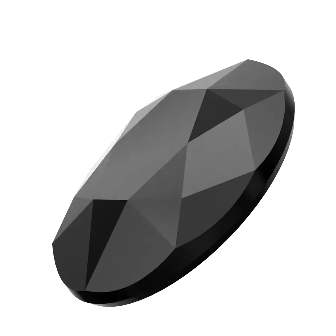 Serinity Hotfix Flat Back Crystals Oval (2603) Jet - Bluestreak Crystals