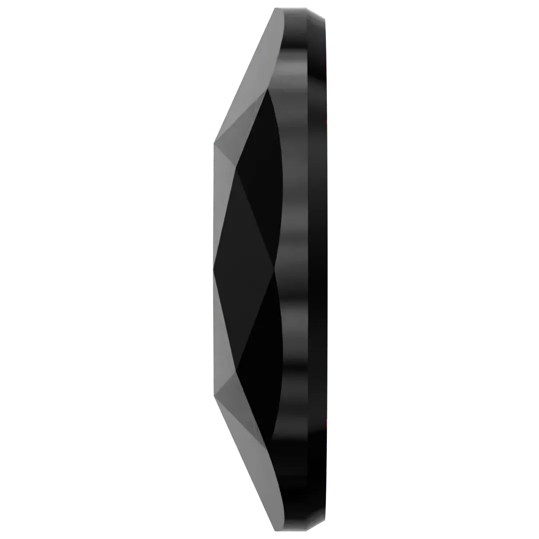 Serinity Hotfix Flat Back Crystals Oval (2603) Jet - Bluestreak Crystals