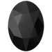 Serinity Hotfix Flat Back Crystals Oval (2603) Jet - Bluestreak Crystals