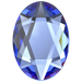 Serinity Hotfix Flat Back Crystals Oval (2603) Sapphire - Bluestreak Crystals