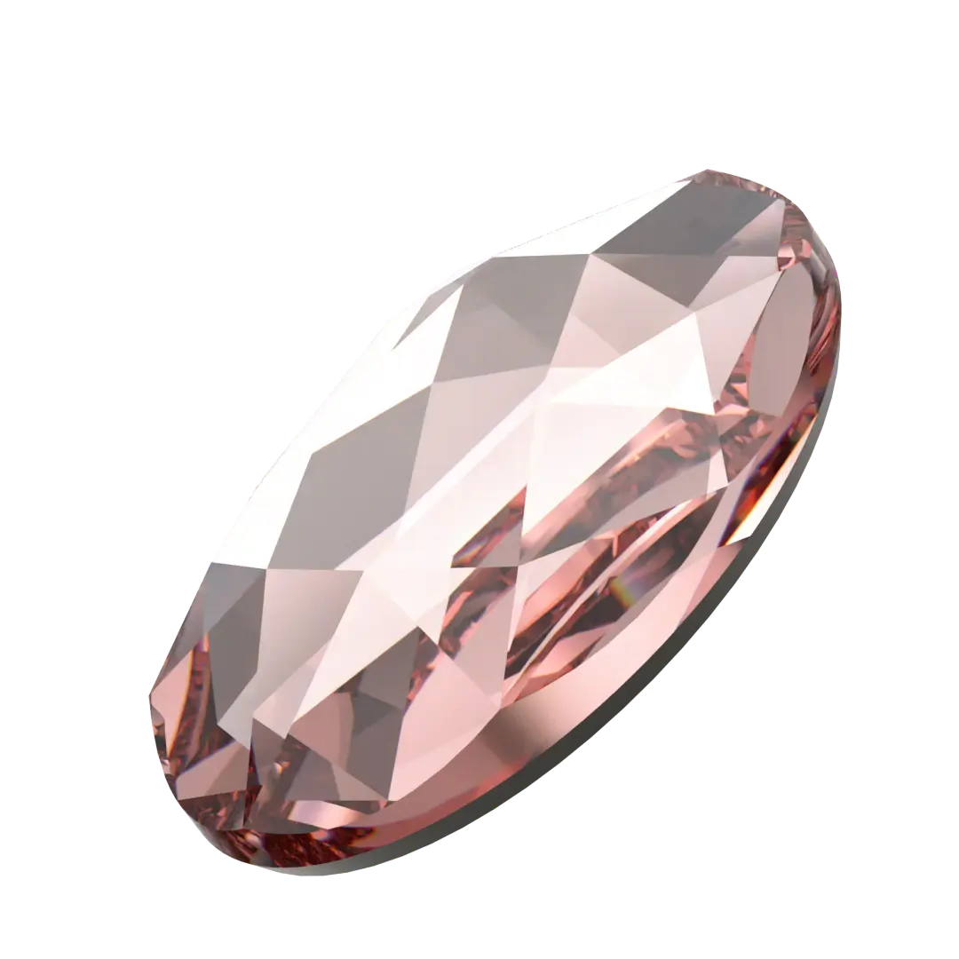 Serinity Hotfix Flat Back Crystals Oval (2603) Vintage Rose - Bluestreak Crystals