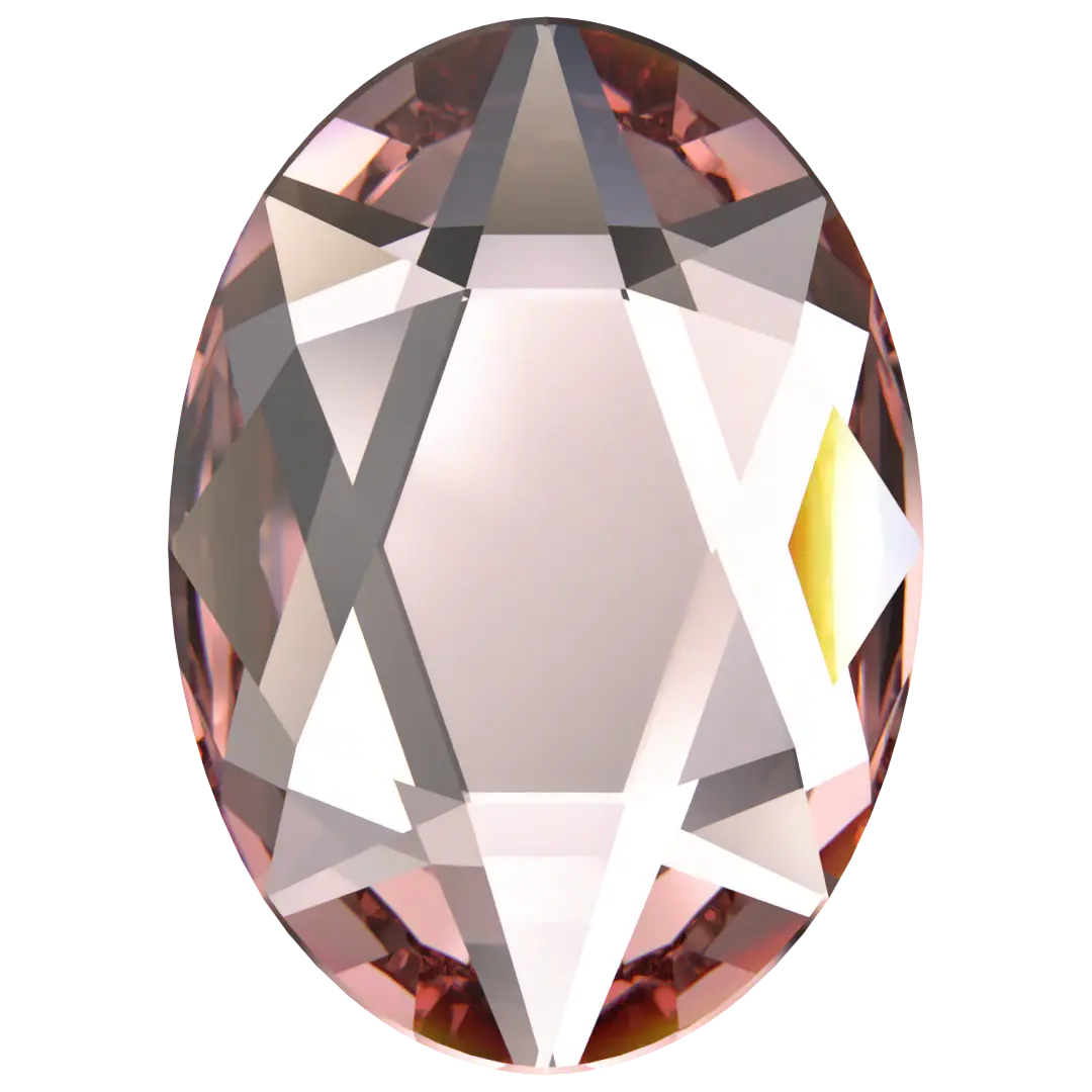 Serinity Hotfix Flat Back Crystals Oval (2603) Vintage Rose - Bluestreak Crystals