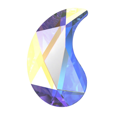 Serinity Hotfix Flat Back Crystals Paisley X (2364) Crystal AB - Bluestreak Crystals