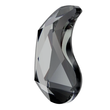 Serinity Hotfix Flat Back Crystals Paisley X (2364) Crystal Silver Night - Bluestreak Crystals