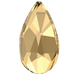 Serinity Hotfix Flat Back Crystals Pear (2303) Crystal Golden Shadow - Bluestreak Crystals
