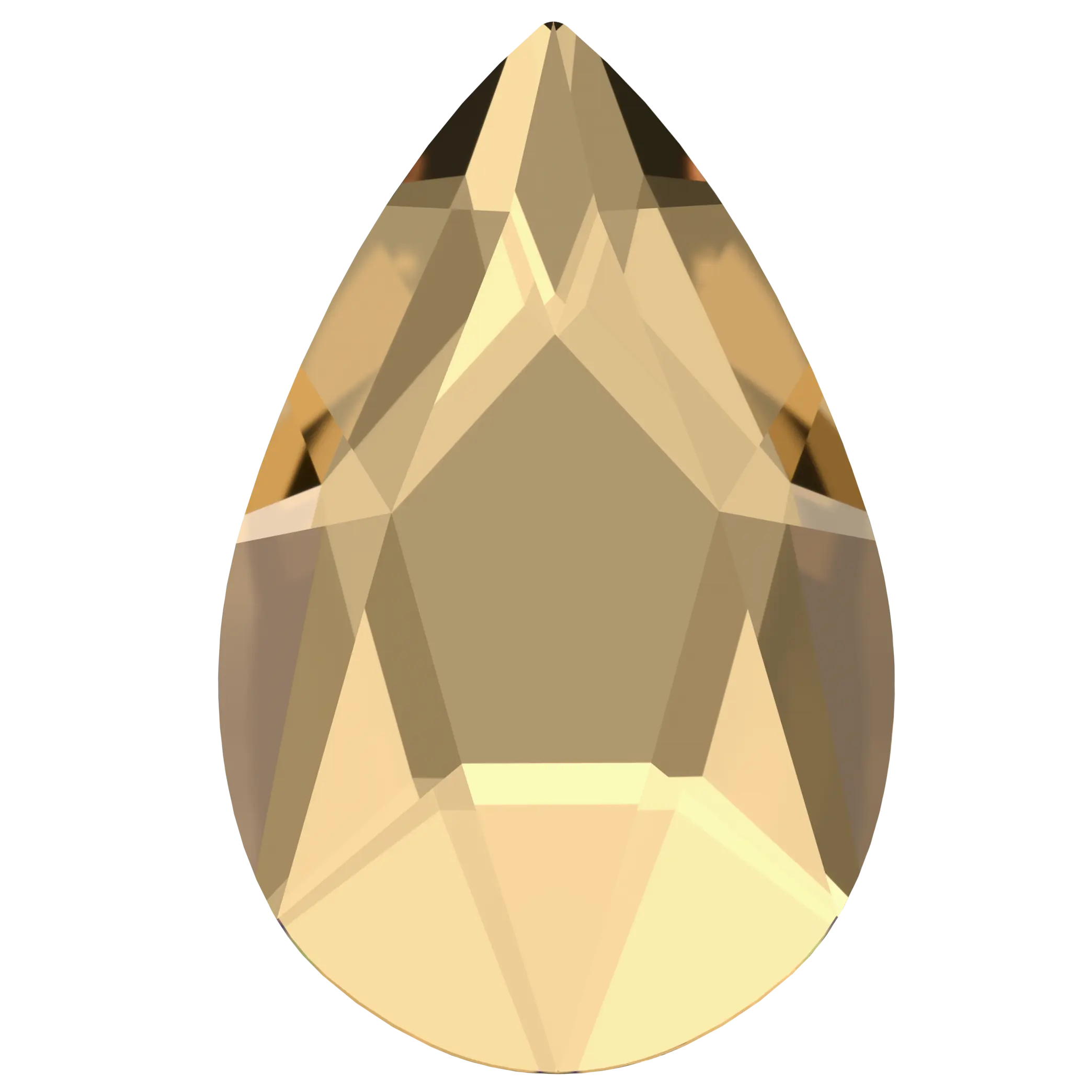Serinity Hotfix Flat Back Crystals Pear (2303) Crystal Golden Shadow - Bluestreak Crystals
