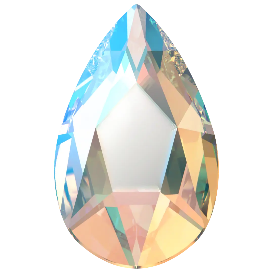 Serinity Hotfix Flat Back Crystals Pear (2303) Crystal Shimmer - Bluestreak Crystals