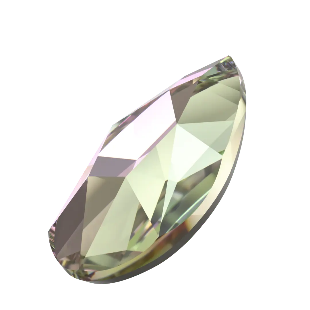 Serinity Hotfix Flat Back Crystals Pear (2303) Crystal Vitrail Light - Bluestreak Crystals