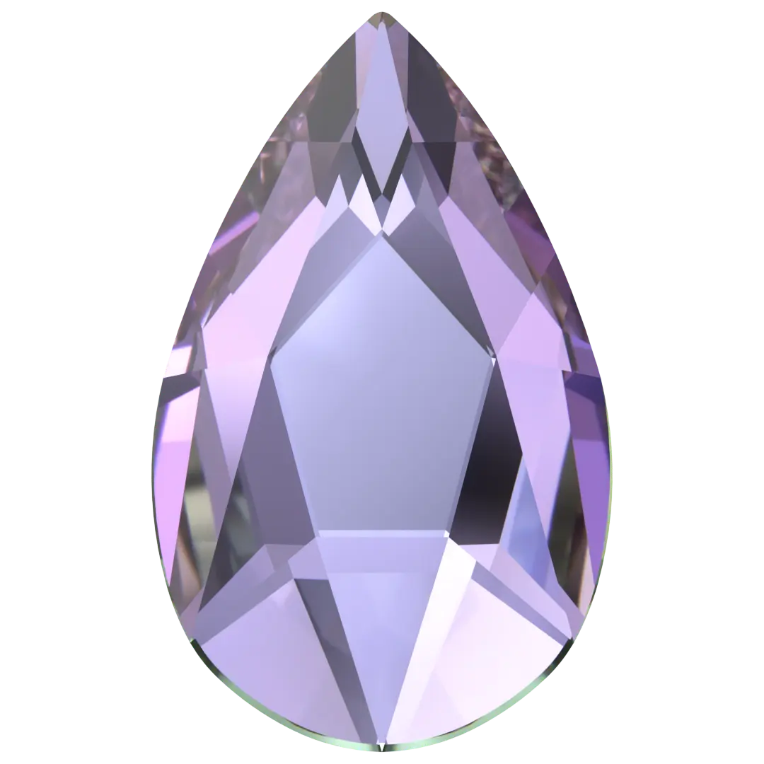 Serinity Hotfix Flat Back Crystals Pear (2303) Crystal Vitrail Light - Bluestreak Crystals