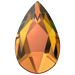 Serinity Hotfix Flat Back Crystals Pear (2303) Crystal Vitrail Medium - Bluestreak Crystals