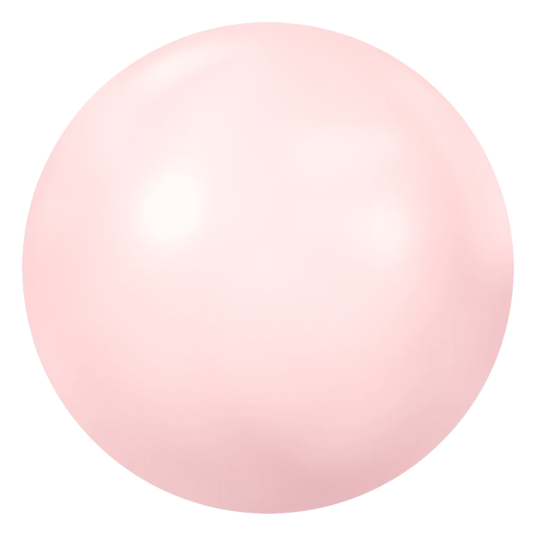 Serinity Hotfix Flat Back Crystals Pearl Cabochon (2080/4) Crystal Rosaline - Bluestreak Crystals