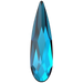 Serinity Hotfix Flat Back Crystals Raindrop (2304) Crystal Bermuda Blue - Bluestreak Crystals