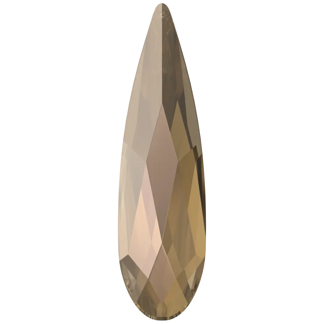Serinity Hotfix Flat Back Crystals Raindrop (2304) Crystal Bronze - Bluestreak Crystals