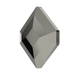 Serinity Hotfix Flat Back Crystals Small Hexagon (2777) Jet Hematite - Bluestreak Crystals