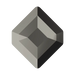Serinity Hotfix Flat Back Crystals Small Hexagon (2777) Jet Hematite - Bluestreak Crystals