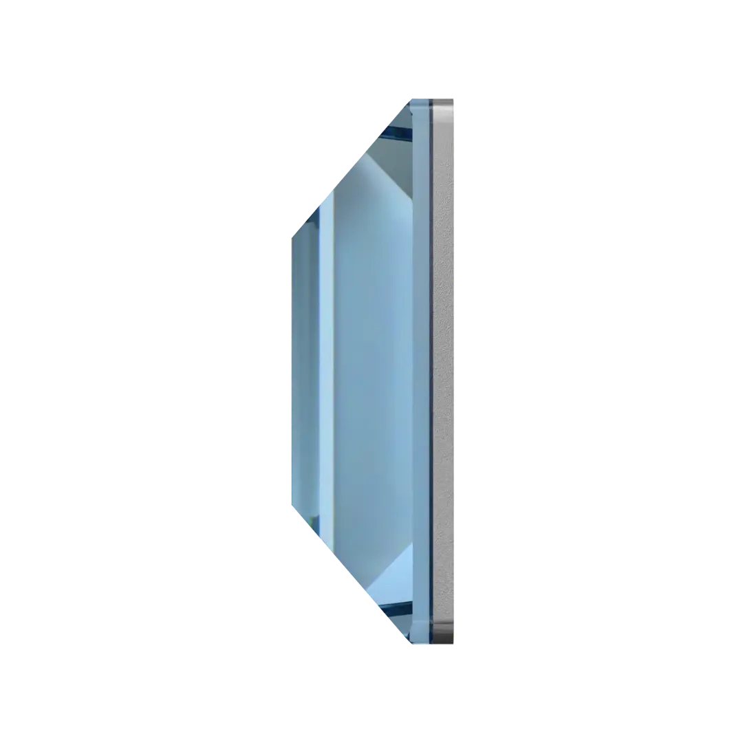 Serinity Hotfix Flat Back Crystals Square (2400) Aquamarine - Bluestreak Crystals