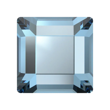 Serinity Hotfix Flat Back Crystals Square (2400) Aquamarine - Bluestreak Crystals