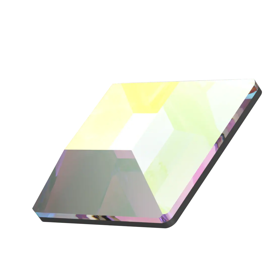 Serinity Hotfix Flat Back Crystals Square (2400) Crystal AB - Bluestreak Crystals