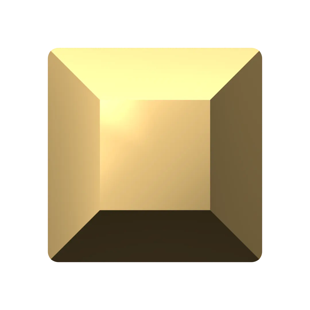 Serinity Hotfix Flat Back Crystals Square (2400) Crystal Aurum - Bluestreak Crystals