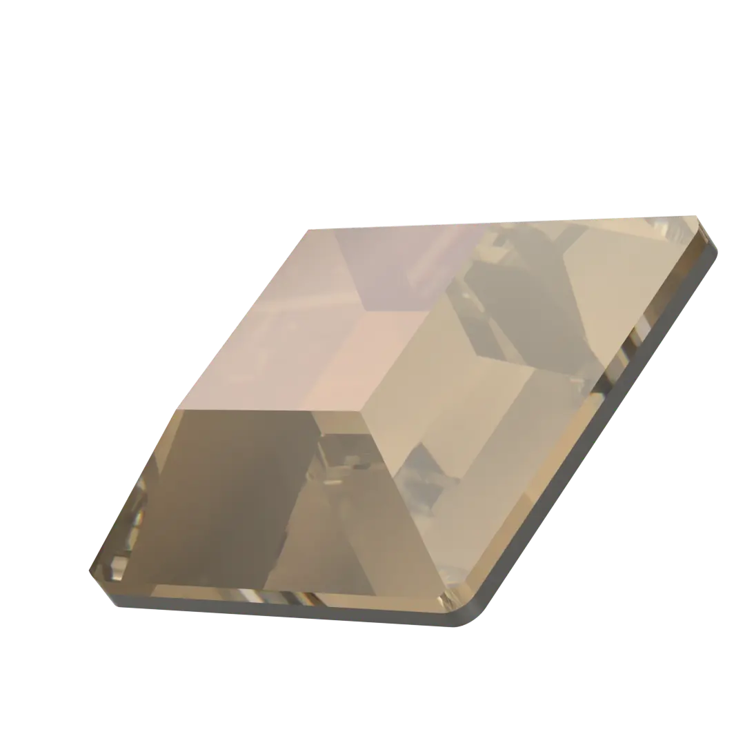 Serinity Hotfix Flat Back Crystals Square (2400) Crystal Bronze - Bluestreak Crystals