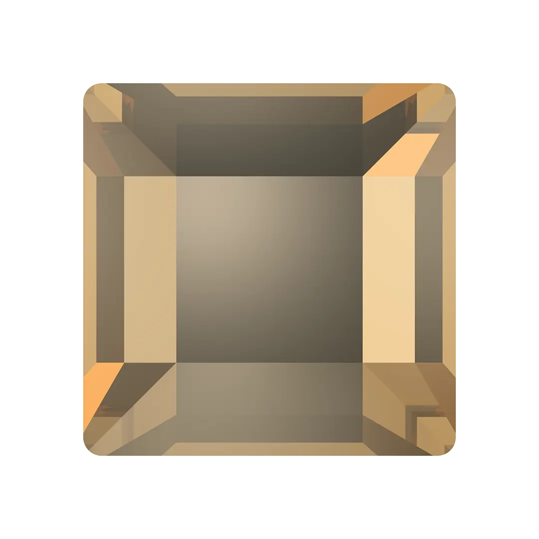 Serinity Hotfix Flat Back Crystals Square (2400) Crystal Golden Shadow - Bluestreak Crystals
