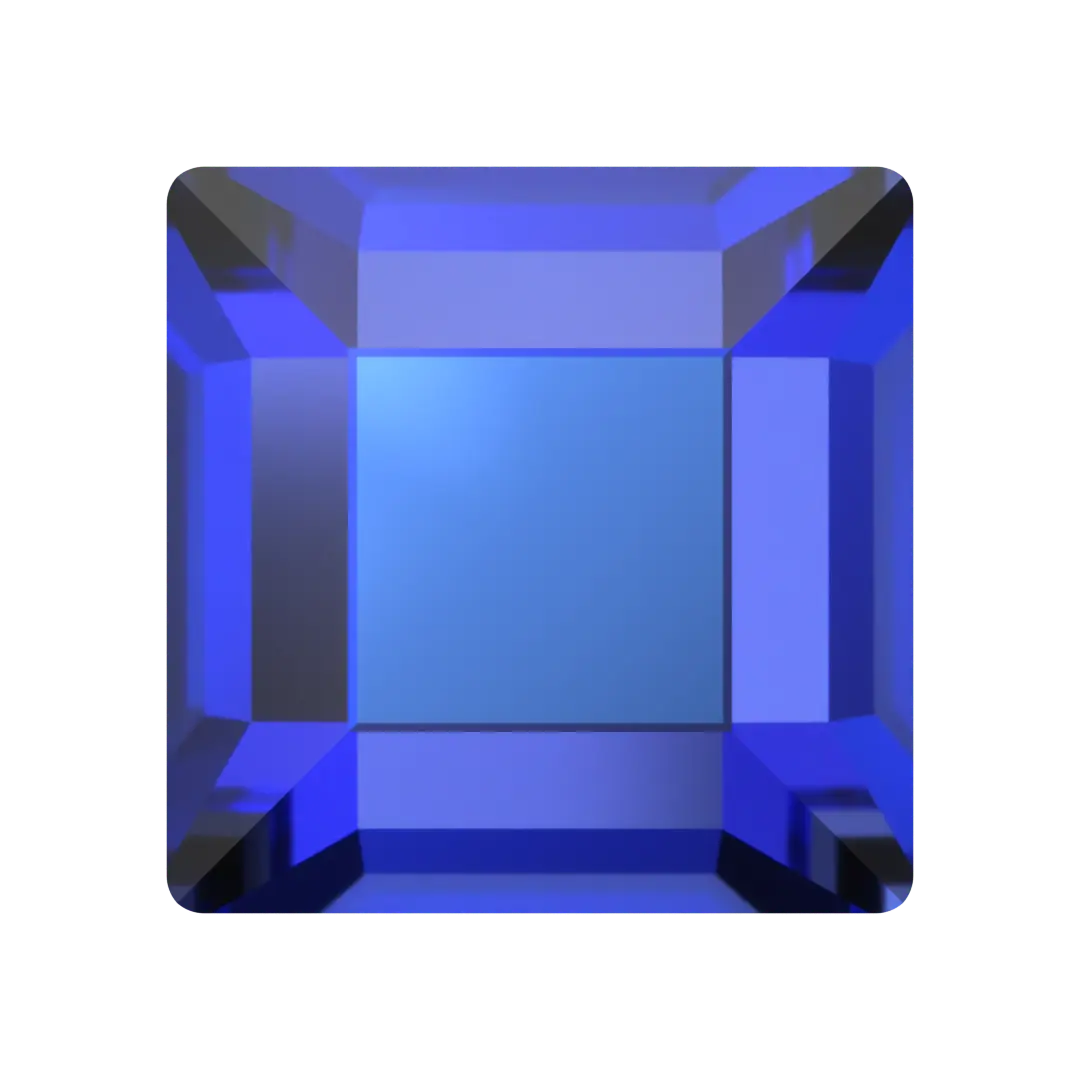 Serinity Hotfix Flat Back Crystals Square (2400) Crystal Heliotrope - Bluestreak Crystals