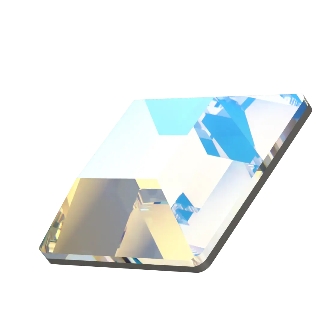 Serinity Hotfix Flat Back Crystals Square (2400) Crystal Shimmer - Bluestreak Crystals