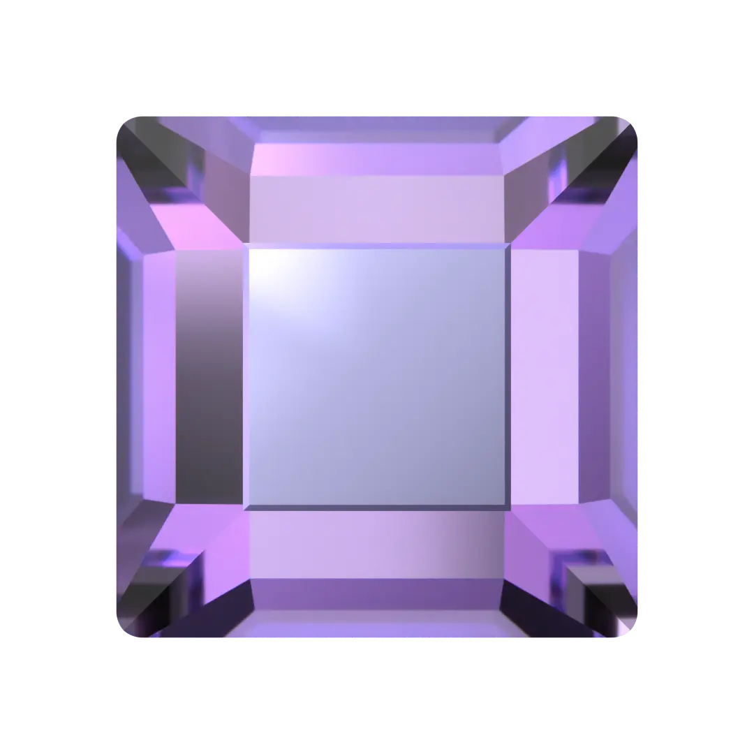 Serinity Hotfix Flat Back Crystals Square (2400) Crystal Vitrail Light - Bluestreak Crystals