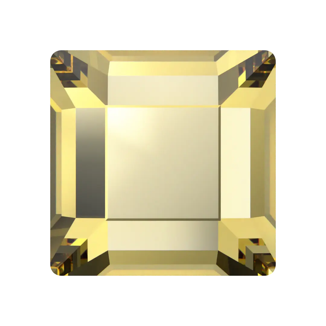 Serinity Hotfix Flat Back Crystals Square (2400) Dark Jonquil - Bluestreak Crystals