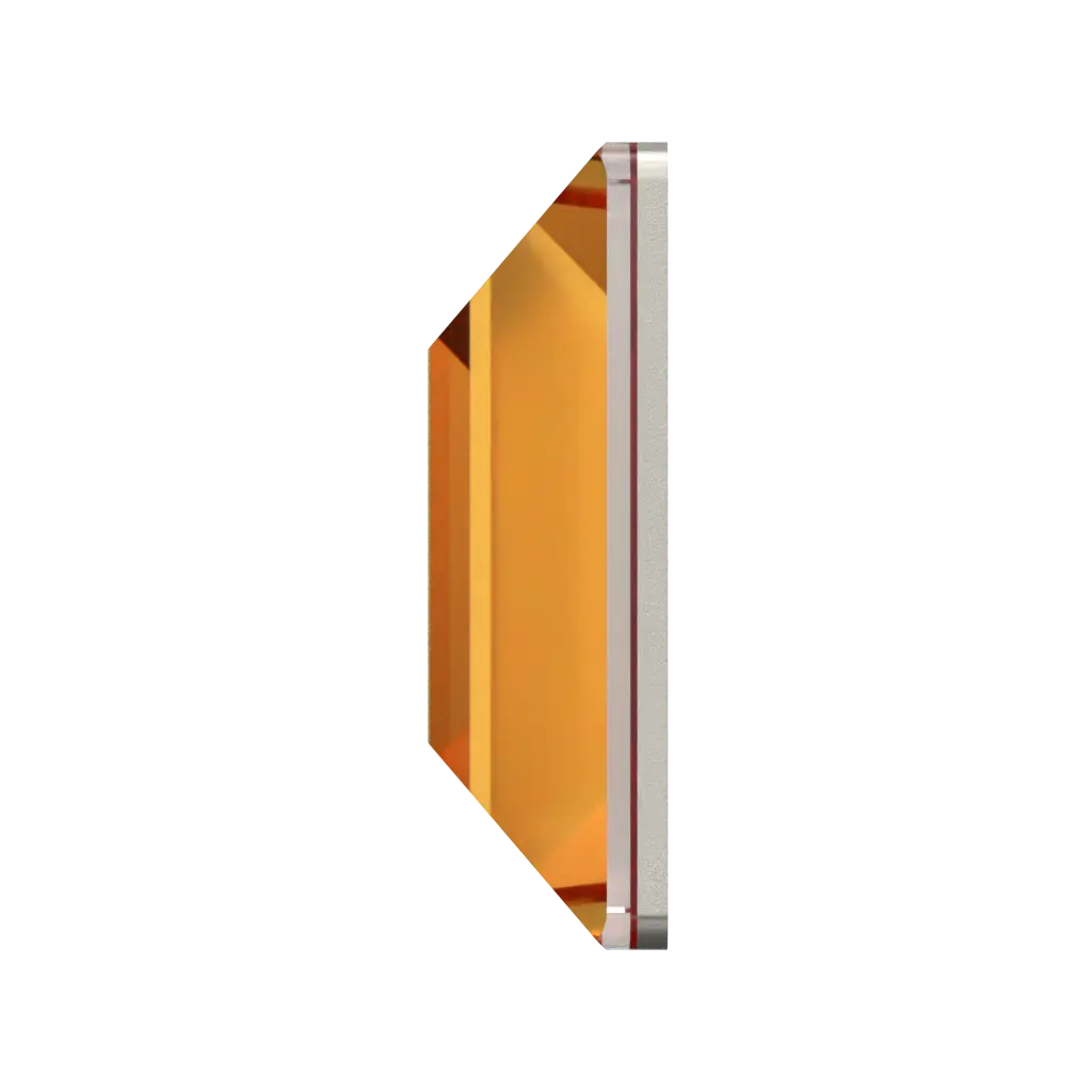 Serinity Hotfix Flat Back Crystals Square (2400) Dark Orange - Bluestreak Crystals