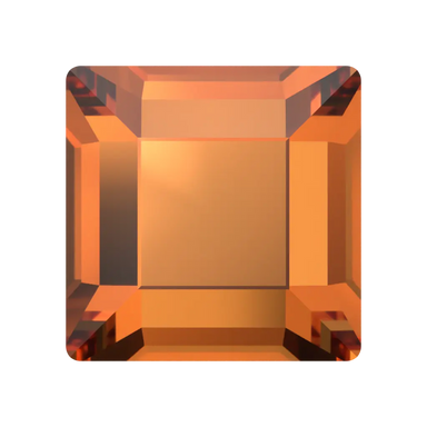 Serinity Hotfix Flat Back Crystals Square (2400) Dark Orange - Bluestreak Crystals