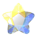 Serinity Hotfix Flat Back Crystals Star Flower (2754) Crystal AB - Bluestreak Crystals