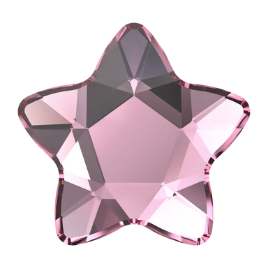 Serinity Hotfix Flat Back Crystals Star Flower (2754) Rose - Bluestreak Crystals