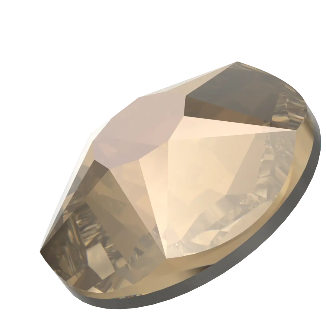 Serinity Hotfix Flat Back Crystals Star Rose (2100) Crystal Bronze - Bluestreak Crystals