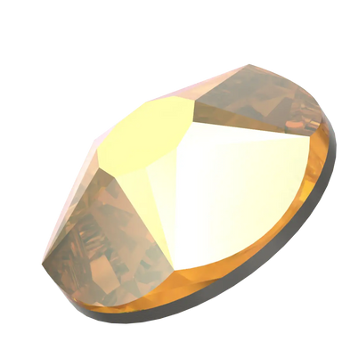 Serinity Hotfix Flat Back Crystals Star Rose (2100) Crystal Metallic Sunshine - Bluestreak Crystals