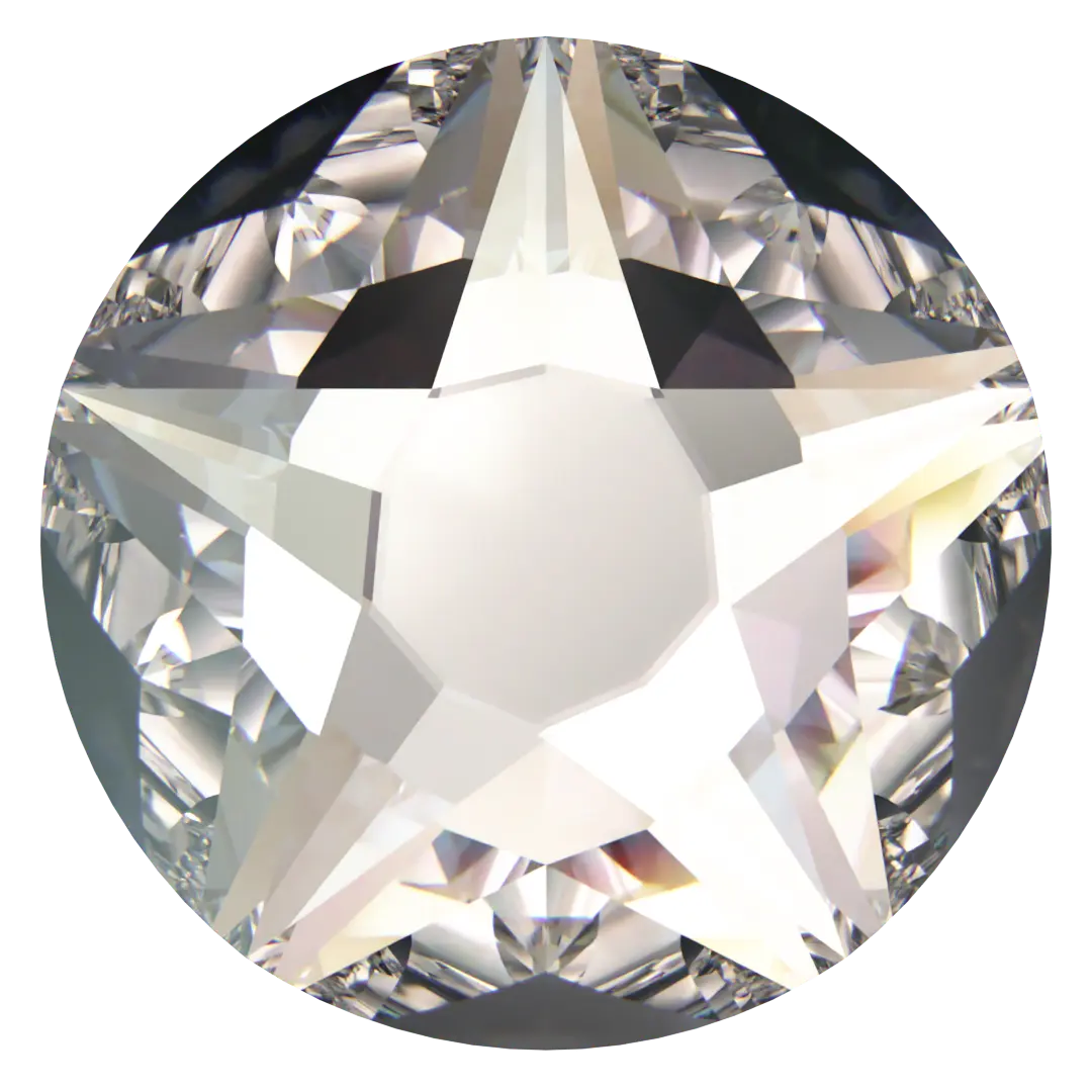 Serinity Hotfix Flat Back Crystals Star Rose (2100) Crystal Moonlight - Bluestreak Crystals