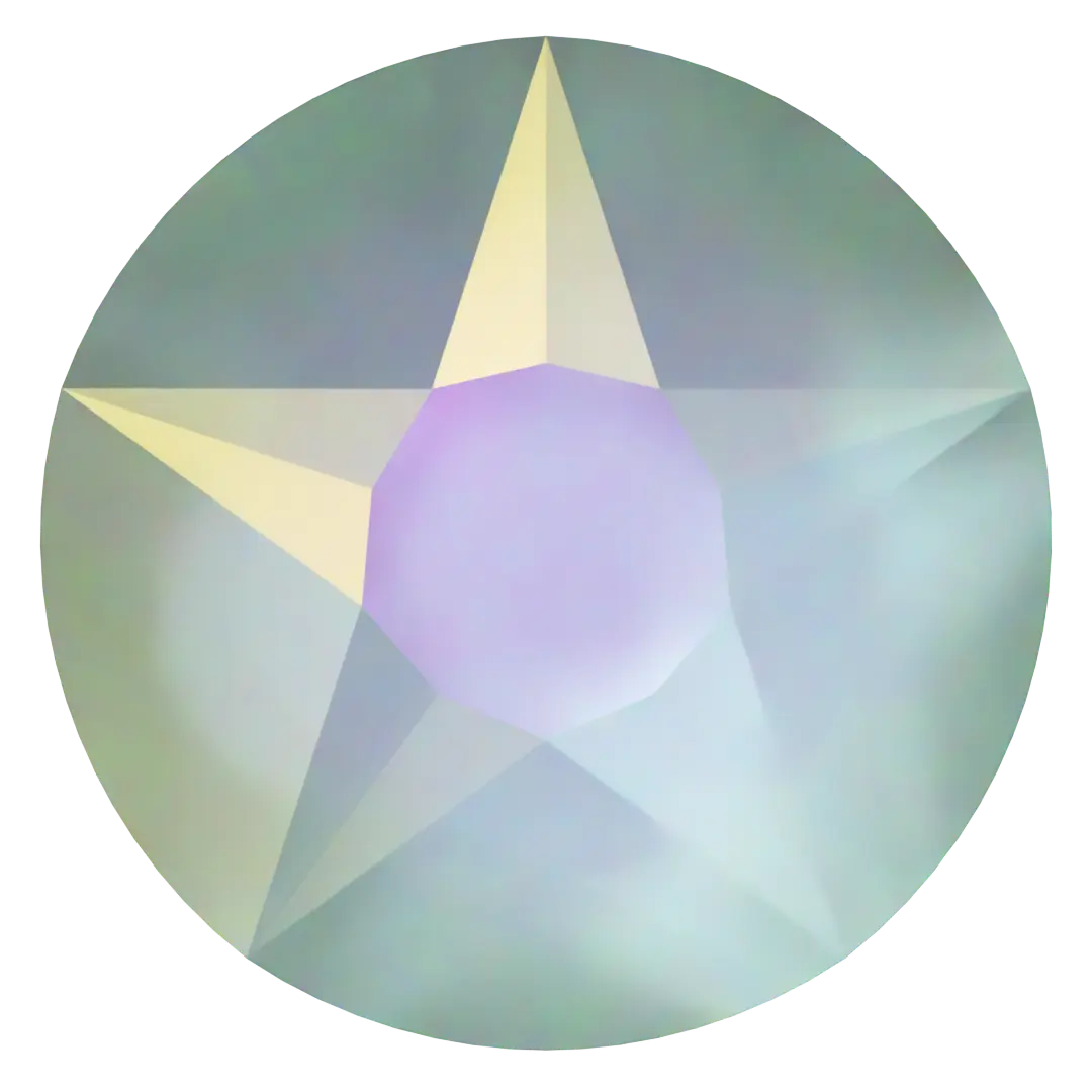 Serinity Hotfix Flat Back Crystals Star Rose (2100) Crystal Transmission - Bluestreak Crystals