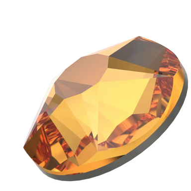 Serinity Hotfix Flat Back Crystals Star Rose (2100) Dark Orange - Bluestreak Crystals