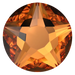 Serinity Hotfix Flat Back Crystals Star Rose (2100) Dark Orange - Bluestreak Crystals