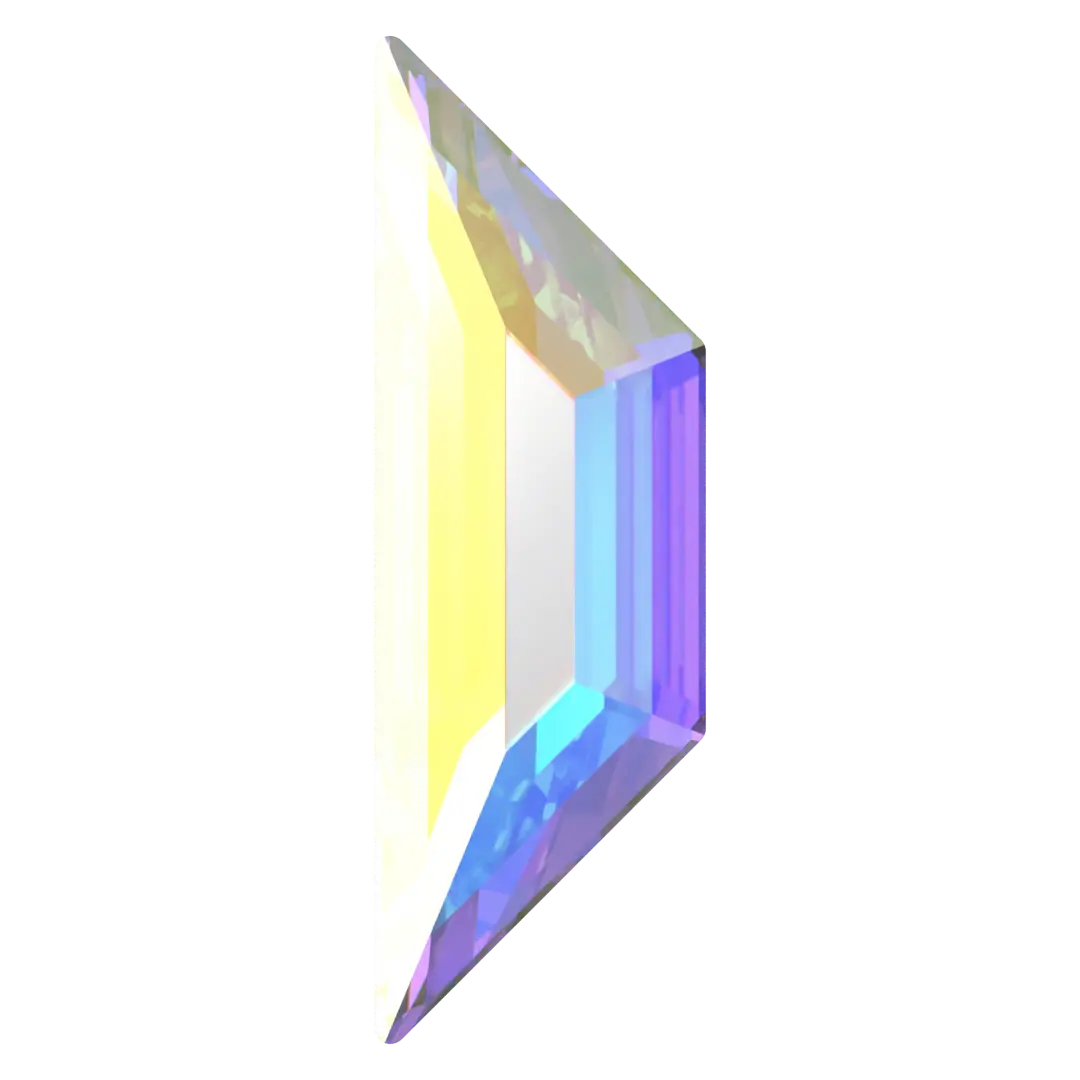 Serinity Hotfix Flat Back Crystals Trapeze (2772) Crystal AB - Bluestreak Crystals