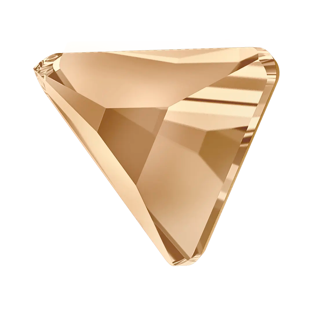 Serinity Hotfix Flat Back Crystals Triangle Scalene (2739) Crystal Golden Shadow - Bluestreak Crystals