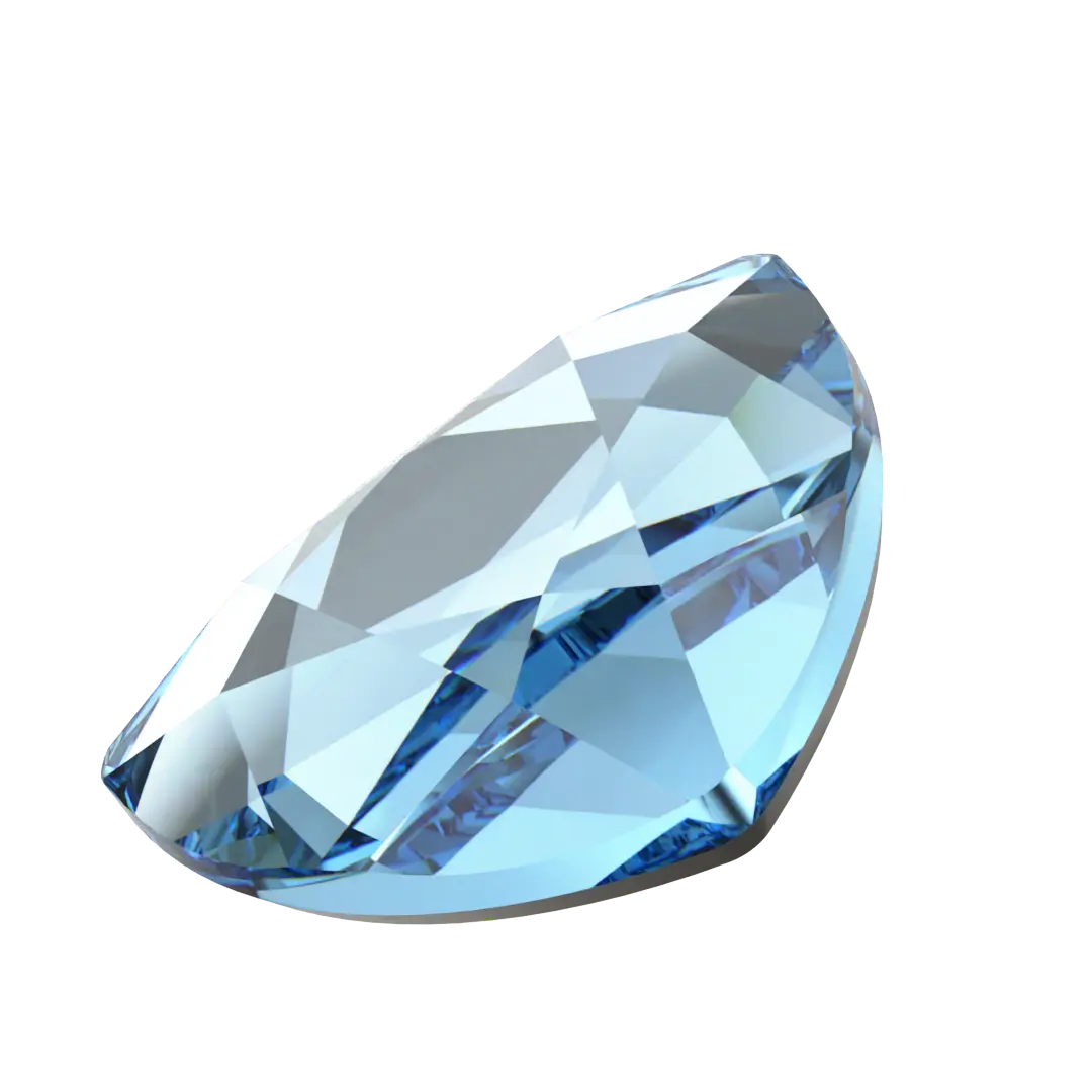 Serinity Hotfix Flat Back Crystals Trilliant (2472) Aquamarine - Bluestreak Crystals