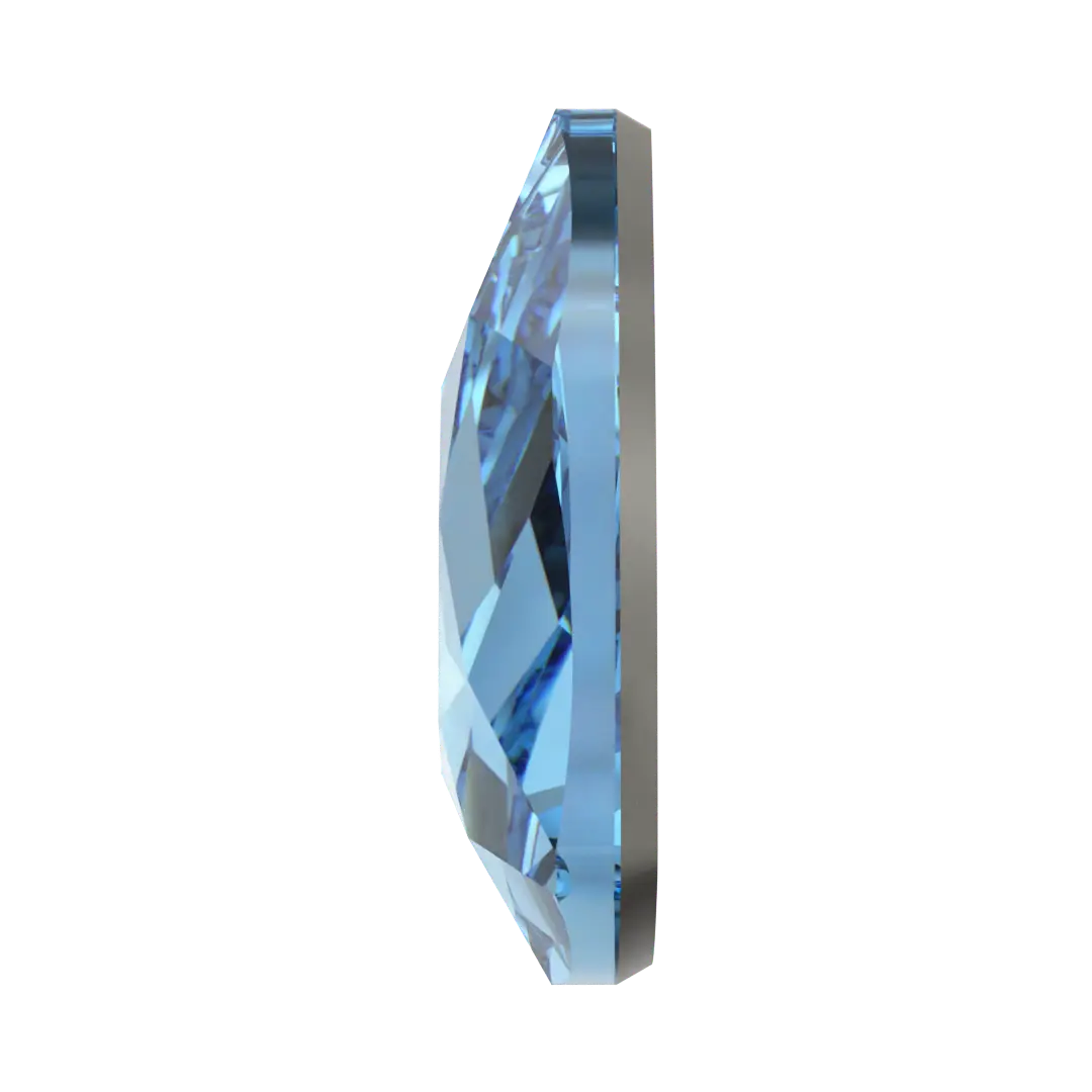 Serinity Hotfix Flat Back Crystals Trilliant (2472) Aquamarine - Bluestreak Crystals