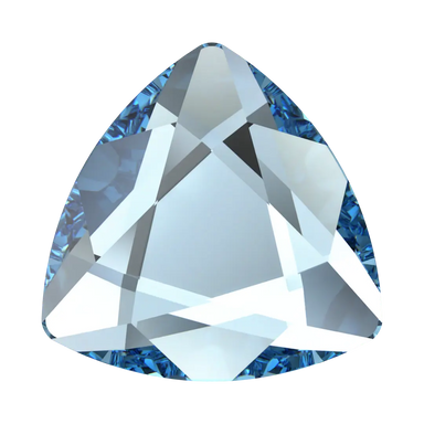 Serinity Hotfix Flat Back Crystals Trilliant (2472) Aquamarine - Bluestreak Crystals